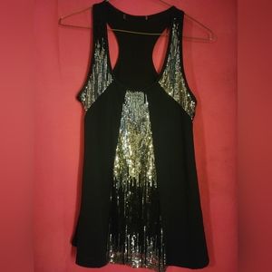 Black racerback tank size medium